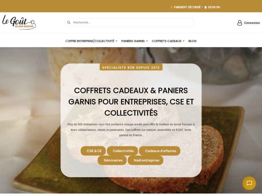 Réalisation Le Goût de nos Régions - Prestashop